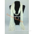 newest design jersey pendant embellished jewelry scarf
